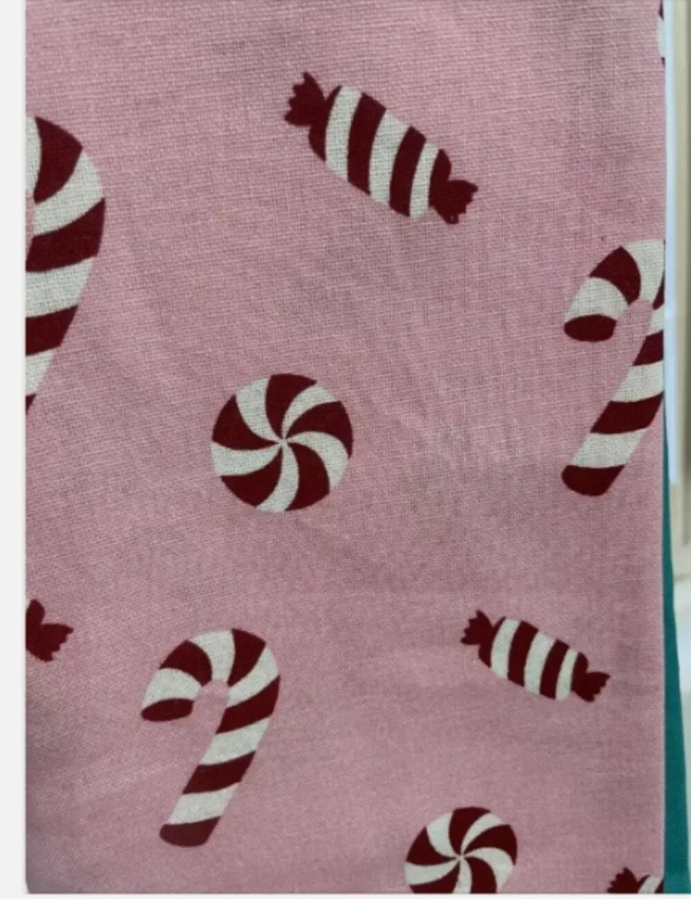 Christmas Holiday Holly Jolly & Peppermint Candy Cane Kitchen Towels Set of 2